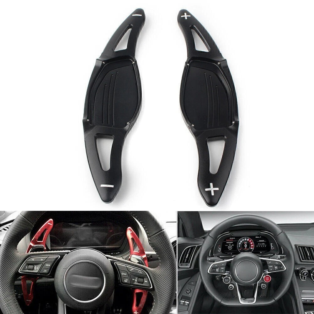 2pc Steering Wheel Shift Paddle Trim Cover for Audi A5/S5/SA5/RS3 (2010–2020)