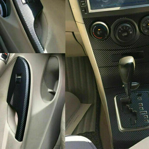 RHD Carbon Fiber Trim Stickers Decals Cover for Toyota Corolla (2007–2013)