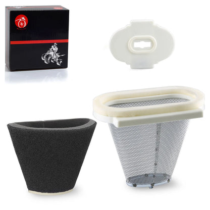 Air Filter & Cage Guide & End Cap for Yamaha Raptor 660R YFM660R (2001–2005)