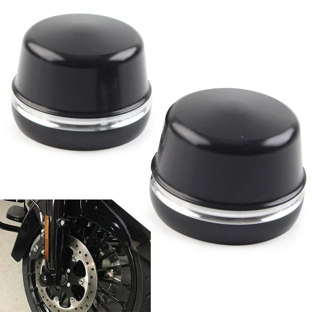 Front Axle Cap Nut Covers for Harley Electra Glide Ultra Classic