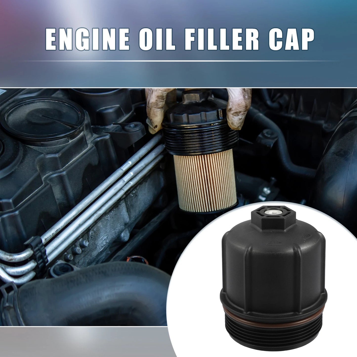 Engine Oil Filter Housing Cap 079115433C for Audi S6 S7 S8 (2013–2018)