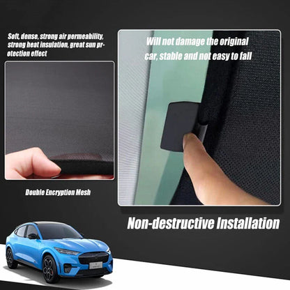 Sunroof Roof Window Sun Shade Cover Mat for Ford Mustang Mach-E (2021–2024)