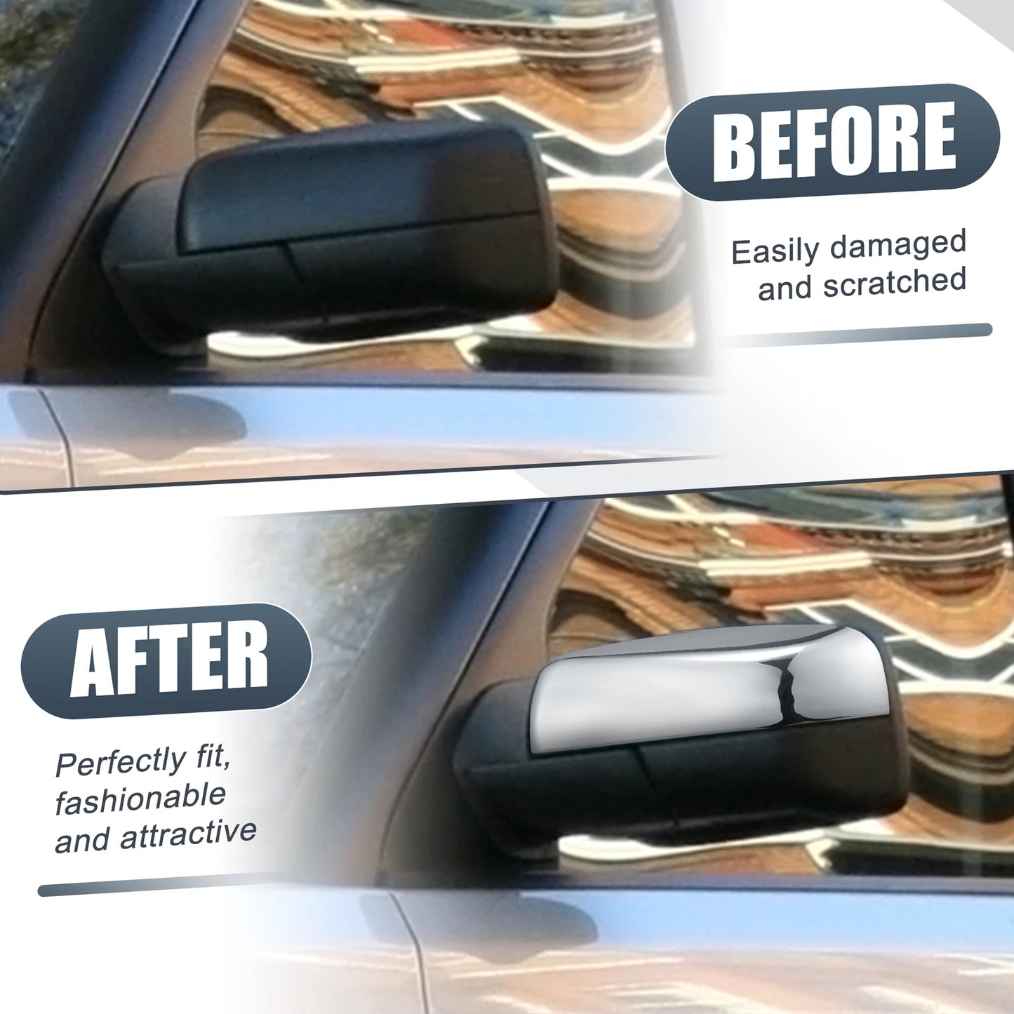 Chrome Plated Left Mirror Cover Cap for Land Rover Range Rover Sport (2005–2013)