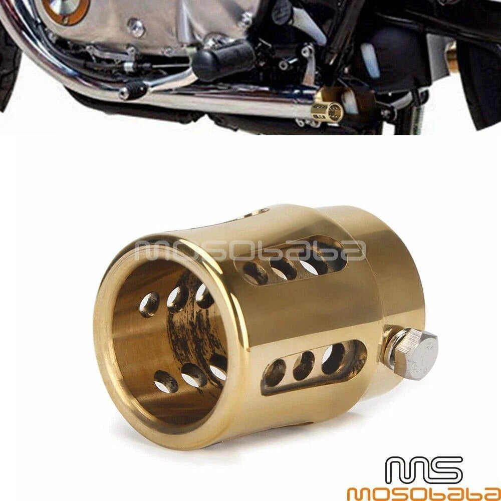 Drilled Exhaust Pipe Tip End Plug 1.75" for Harley Softail Low Rider