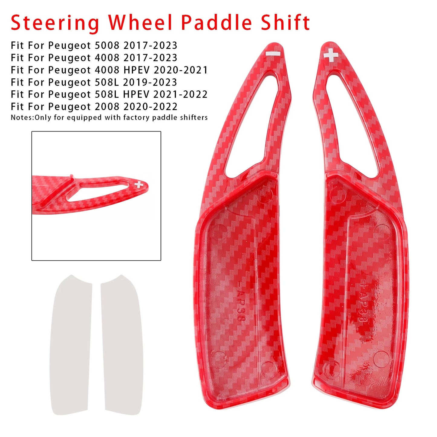 Shift Paddles for Hyundai Tucson Elantra (2015–2023) - Red