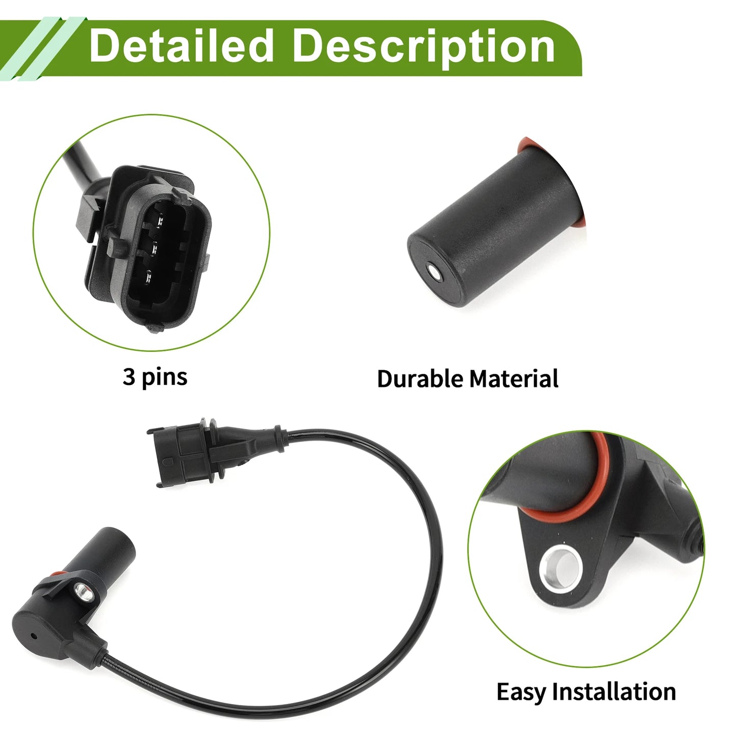 Crankshaft Position Sensor for Honda Accord 2.2i-CTDi (2004–2008) No. 37500-RBD-E01