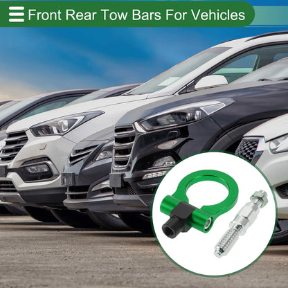 Tow Hook Set for Ford Focus (1998–2025) 15.6mm Aluminum Alloy Green
