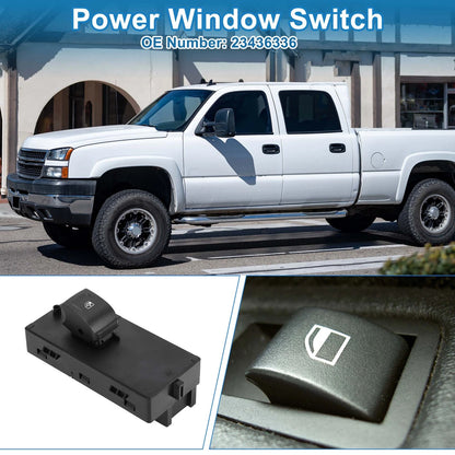 Front Power Window Switch for Chevrolet Silverado 1500 2500 3500 (No. 23436336)