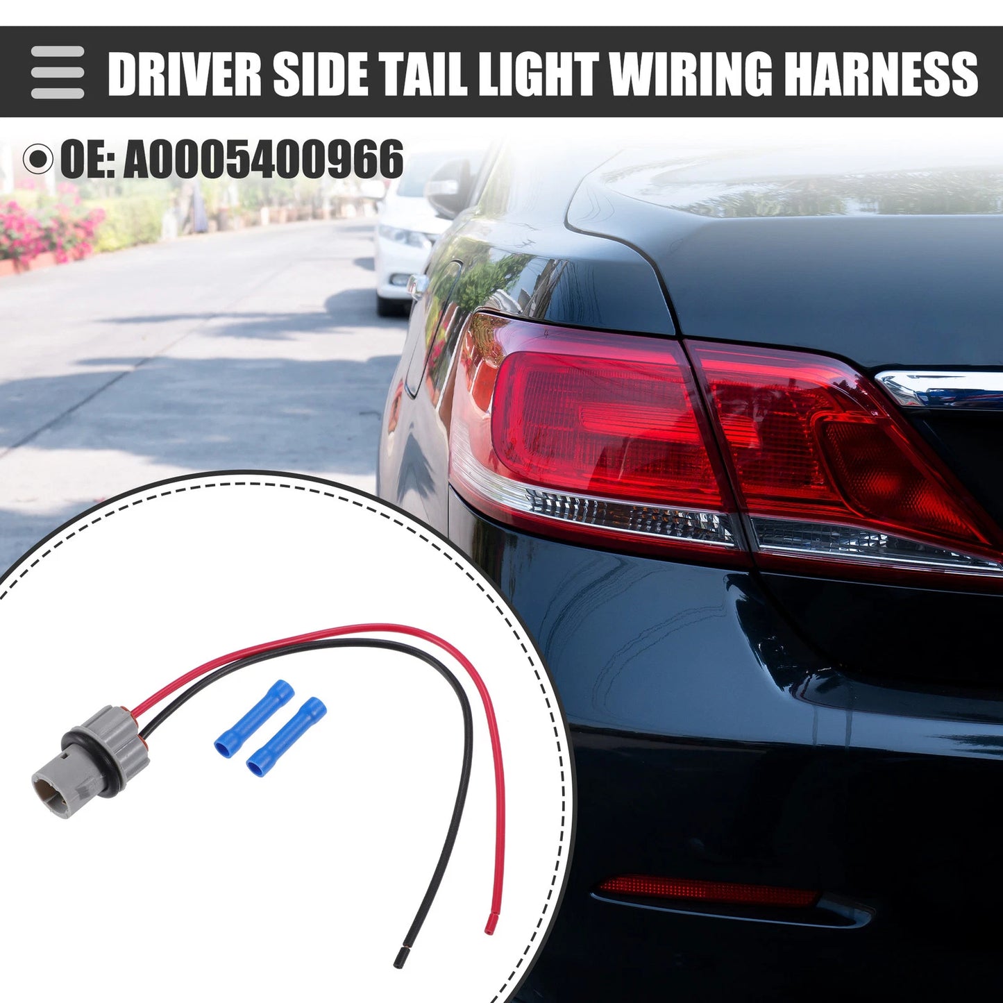 Set of 1 Side Marker Lamp Light Bulb Socket Wire Harness for Mercedes-Benz C250 (2012–2015)