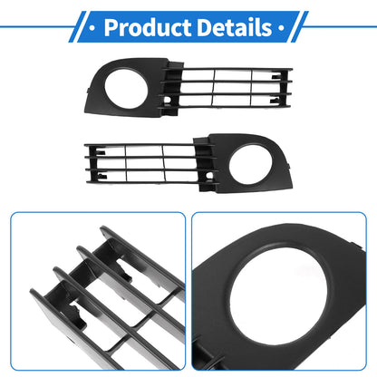 1 Pair Fog Light Grills for Audi A6 C5 (2002–2005) No. 4B0807682T/4B0807681T