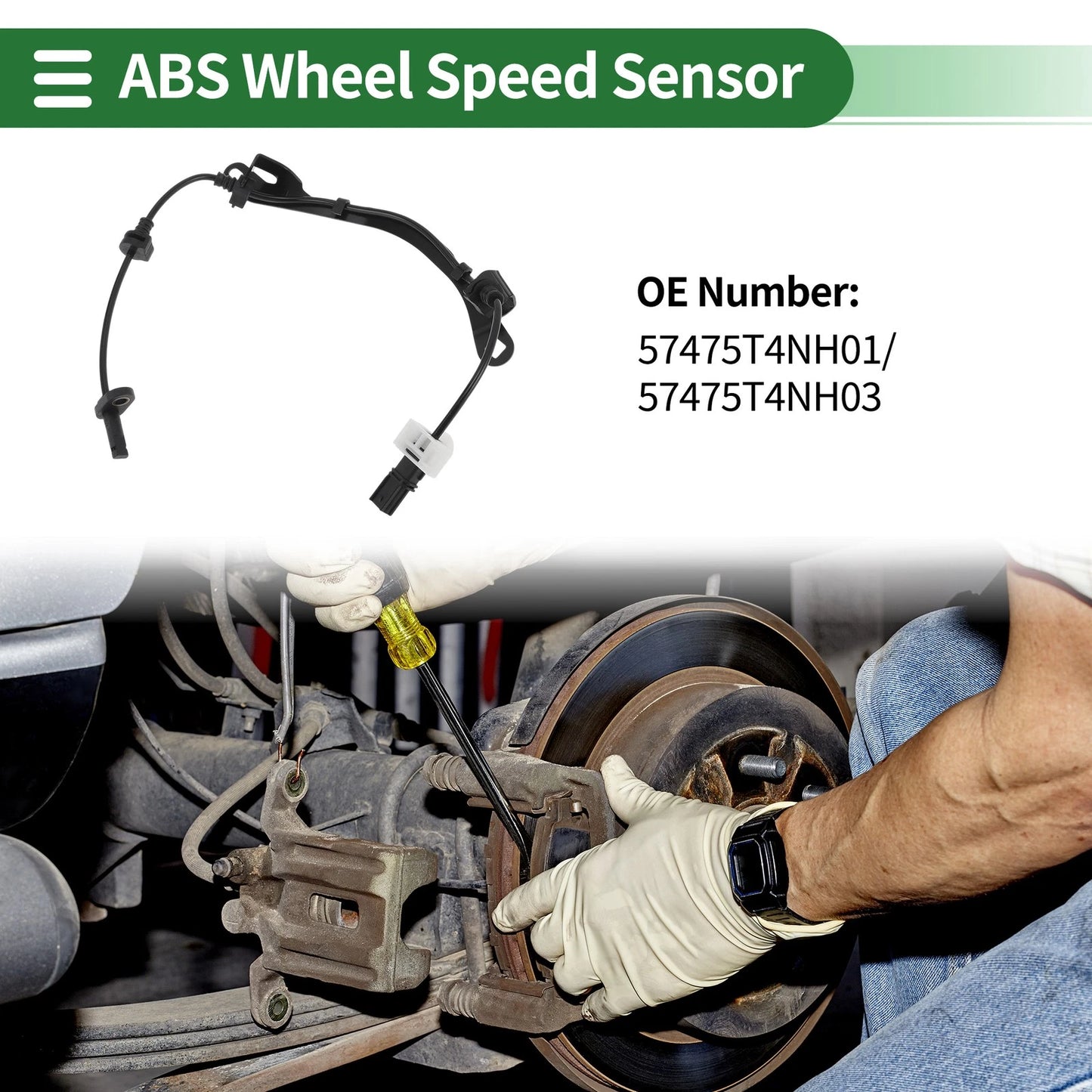 ABS Wheel Speed Sensor No. 57475T4NH01 for Honda Jade FR1 (2013–2018)