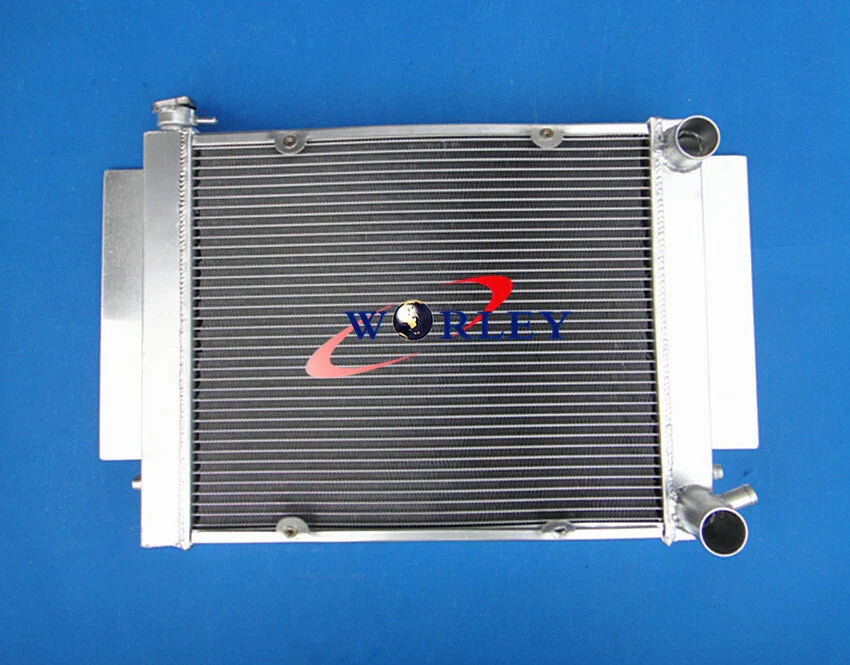 Aluminum Radiator, Fan, Oil Cooler for Mazda RX2 RX3 RX4 RX5 RX7 (1970-1985)