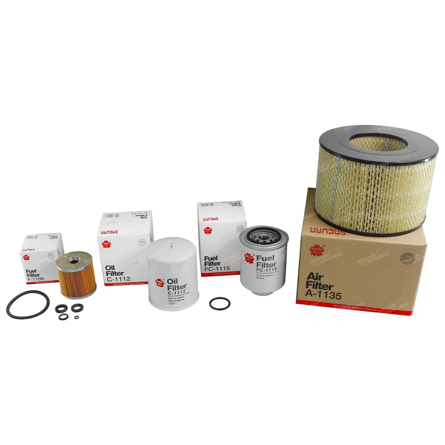 Air Oil & Fuel Filter Kit for Landcruiser HZJ75 (1990–2007)