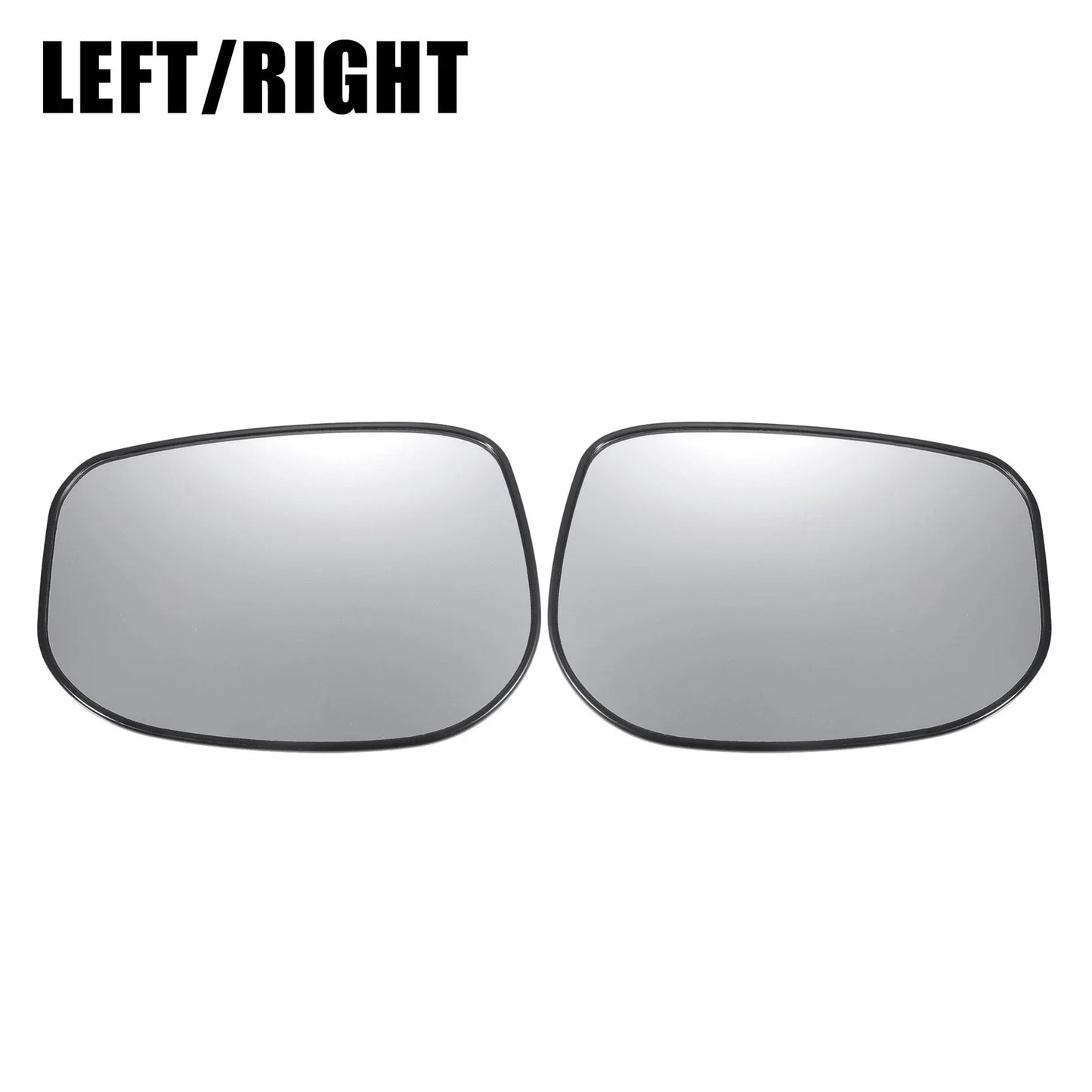 Pair White Mirror Glass w/ Back Non-heated for Honda Fit (2009-2013)