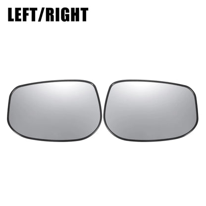 Pair White Mirror Glass w/ Back Non-heated for Honda Fit (2009-2013)