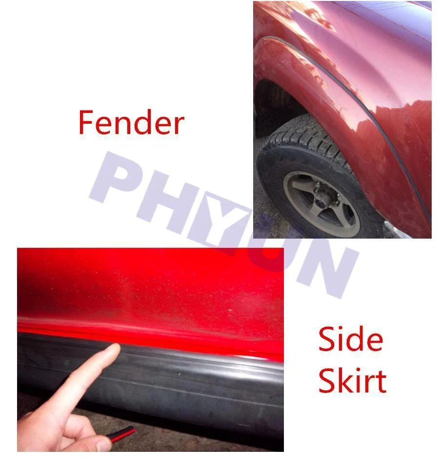 5M Slanted T Rubber Seal Strip Weatherstrip for Car Headlight Bumper Insert