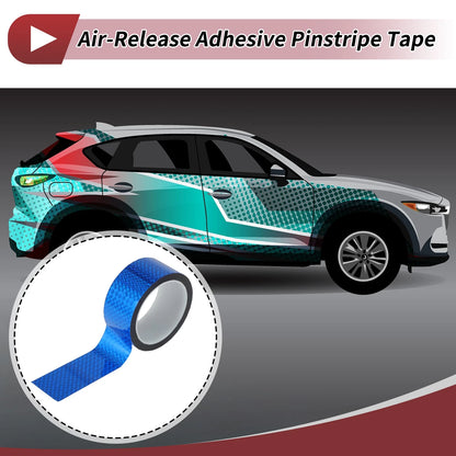 Pinstripe Tape 45mmx50m for Car Motorcycle Boat Laser Blue (1 Pcs)