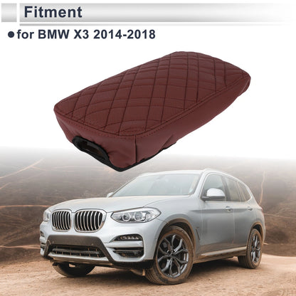 Center Console Cover for BMW X3 (2014–2018) Wine Red