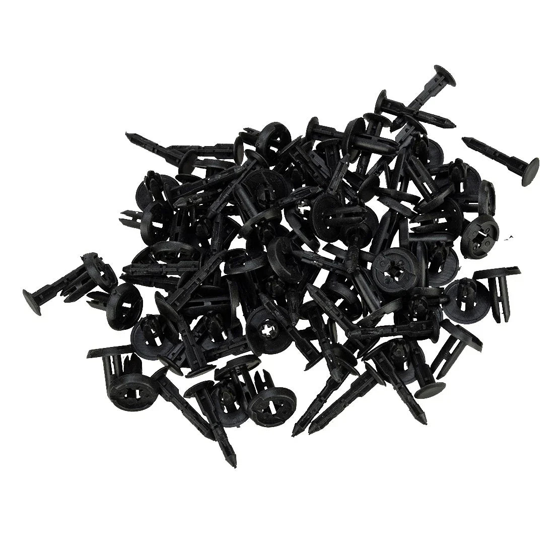 100 x 6mm Bumper Bonnet Trim Clips for Universal Vehicles