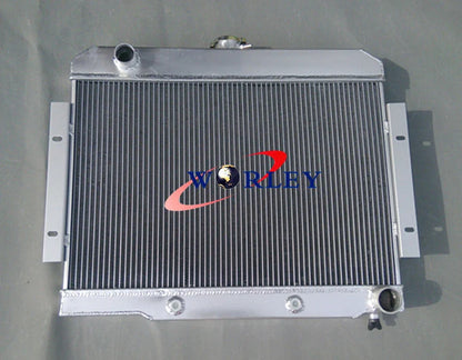 3 Row Aluminum Radiator + Fans for Jeep CJ5 CJ6 CJ7 (1972-1986)
