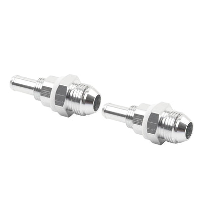 2X Handlebar Grips for Universal Motorcycle (50.8mm) - Silver