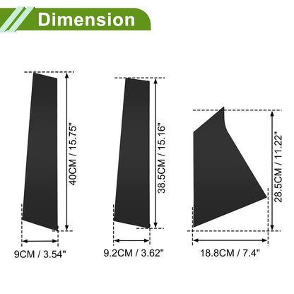 6 Pcs Pillar Window Trim for Chevy Malibu (2016–2021) Black