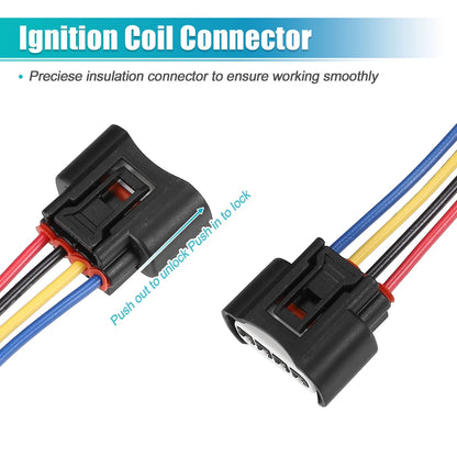 6X Ignition Coil Connector for Scion TC L4 2.4L (2005–2010) No. 9098011885