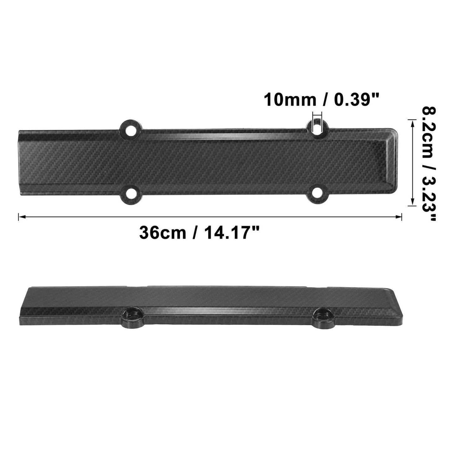 Black Carbon Fiber Engine Valve Spark Plug Cover for Honda Civic