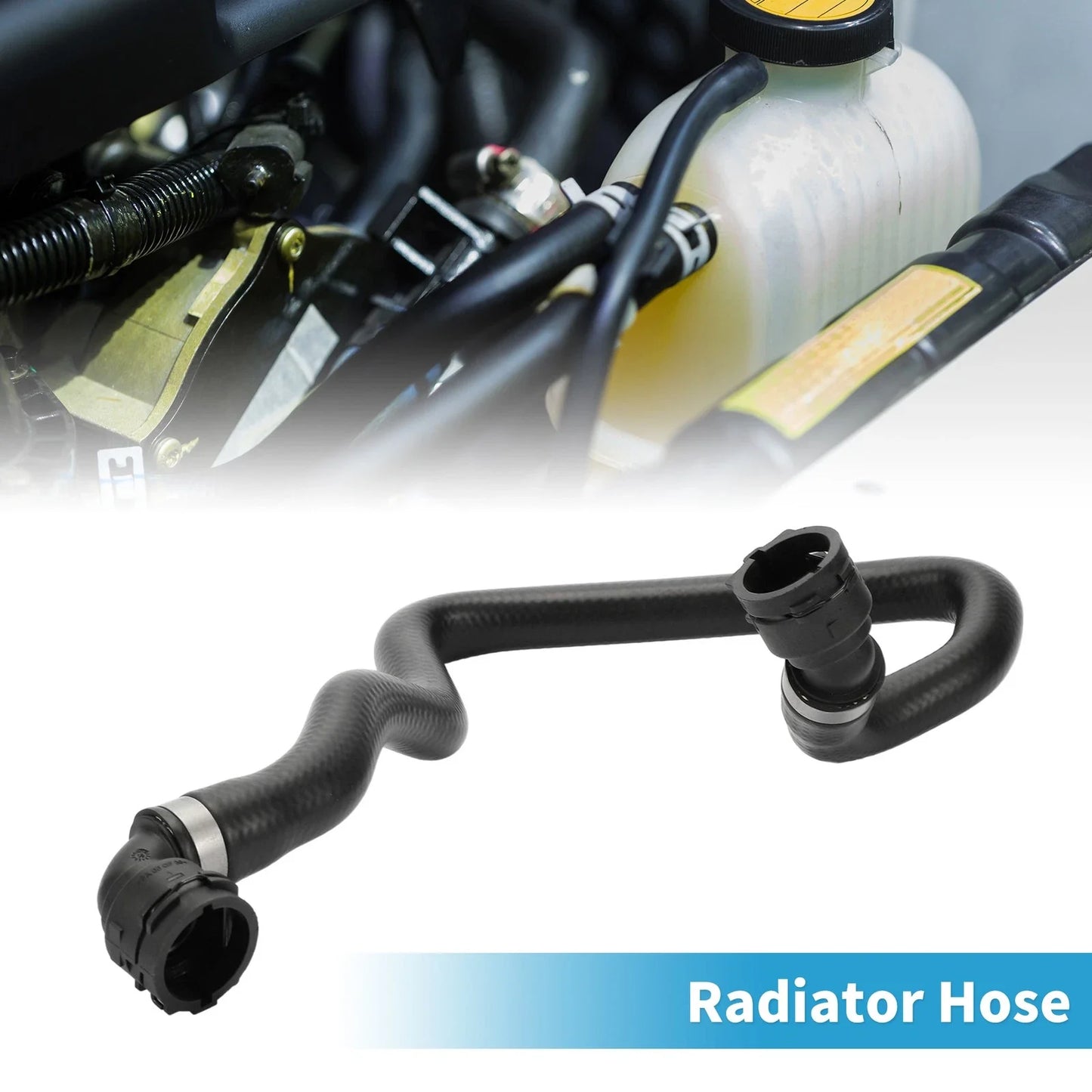 Radiator Hose 1 Pc for BMW 320i (2013-2015) Rubber Black