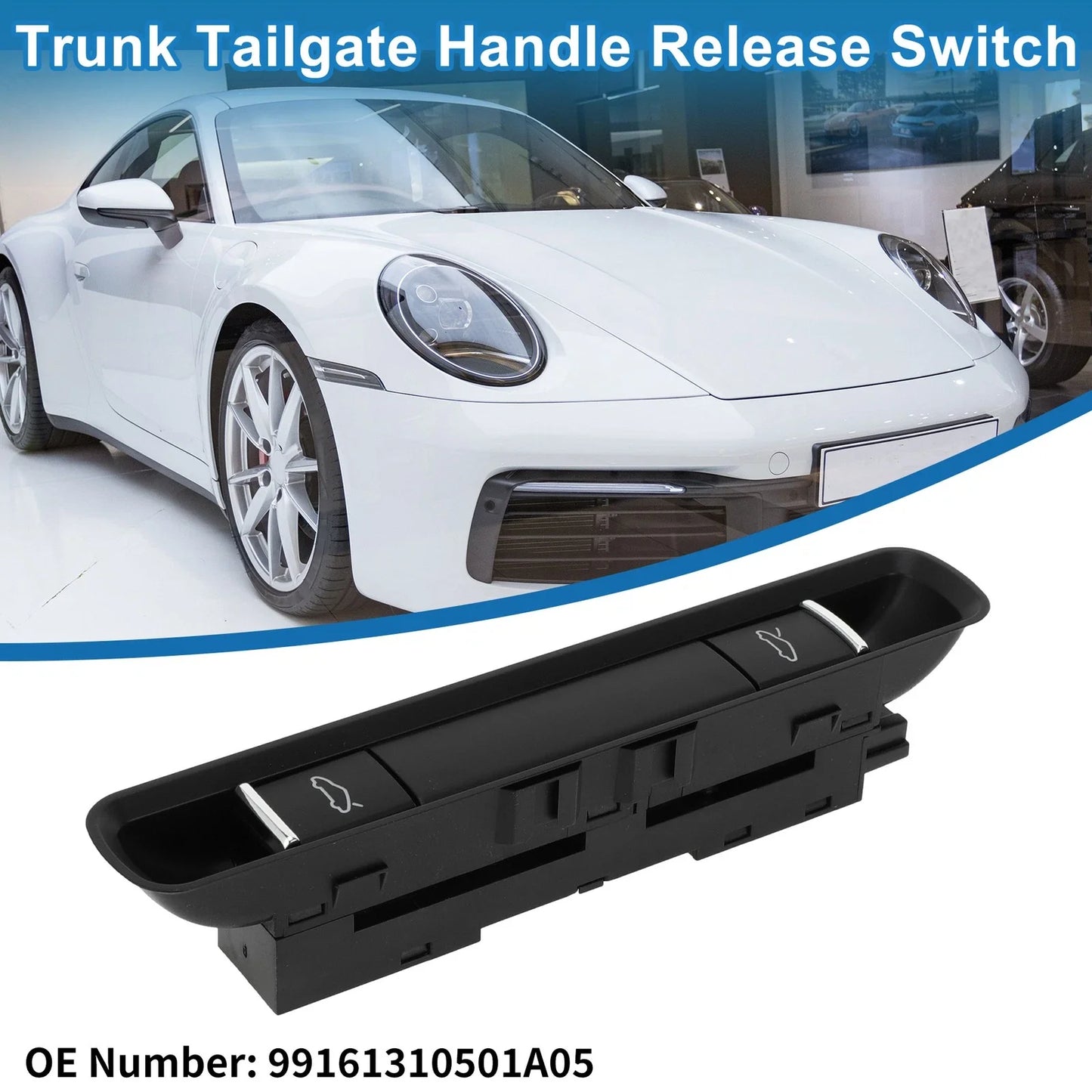 Hood Decklid Release Trunk Switch for Porsche 911, 718 Boxster (2016-2023)