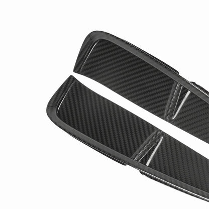 1 Pair Carbon Fiber Side Bonnet Air Vent Trim for Porsche Panamera (2017-2023)