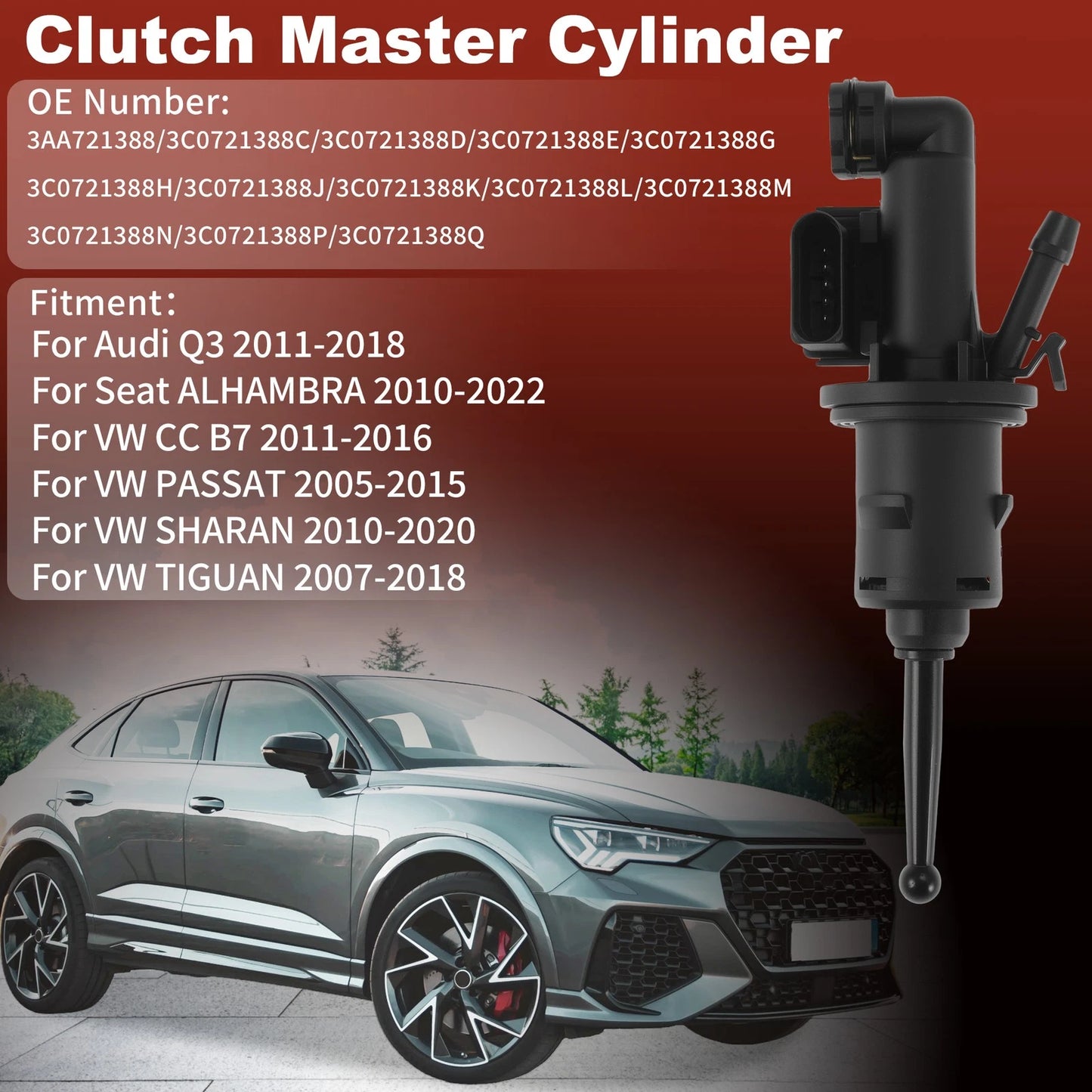 Clutch Master Cylinder for Audi Q3 (2011–2018) 3AA721388