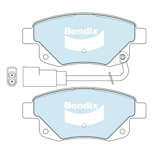 HD Rear Disc Brake Pad Set 2.2L-2.4L for Ford Transit (2006 - 2012)