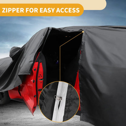 Waterproof All Weather Car Cover for Lexus LC Black 190T-PU (2018-2023)