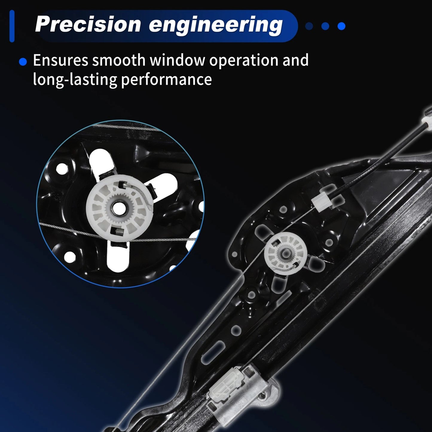 Rear Left Power Window Regulator for BMW 5 Series E60 (2005–2010) No. 51357184745