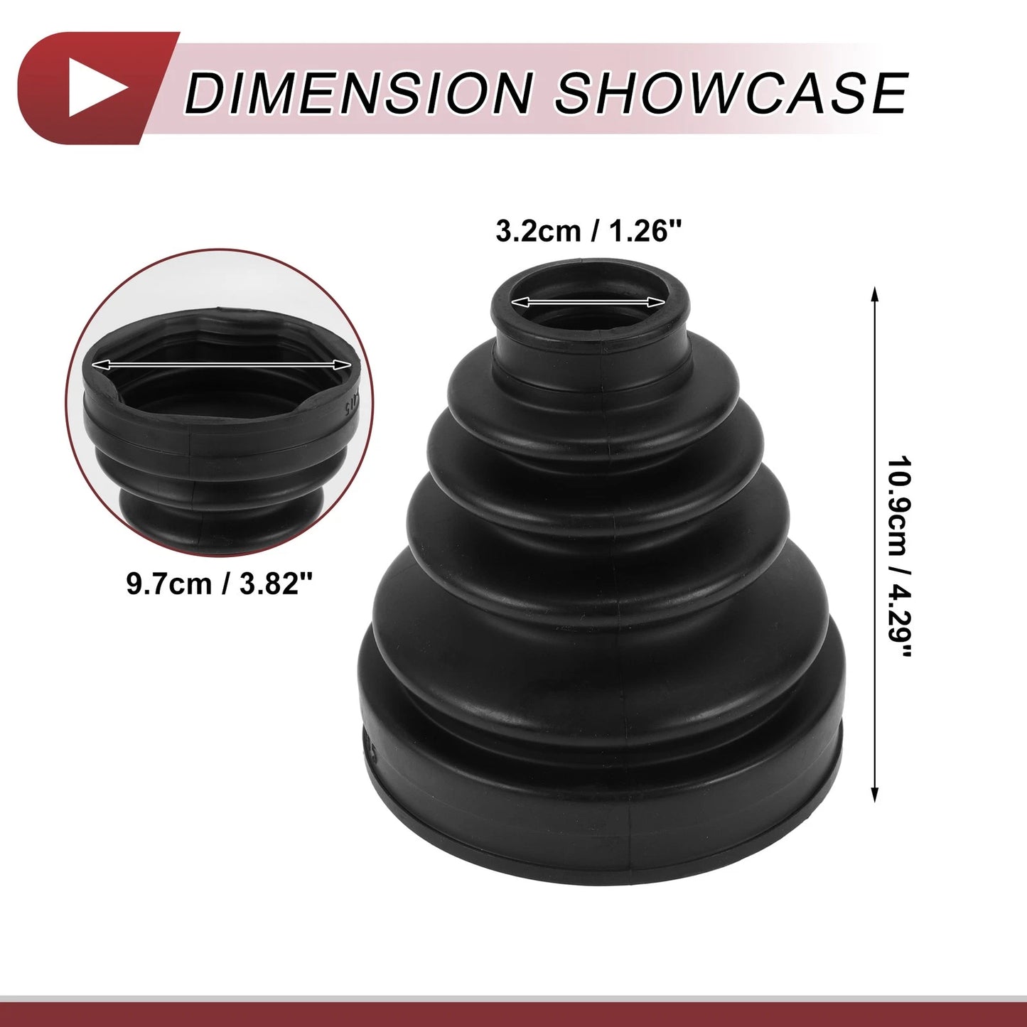 Inner CV Joint Boot Kit with Clamps for Toyota 4Runner (2003–2009)