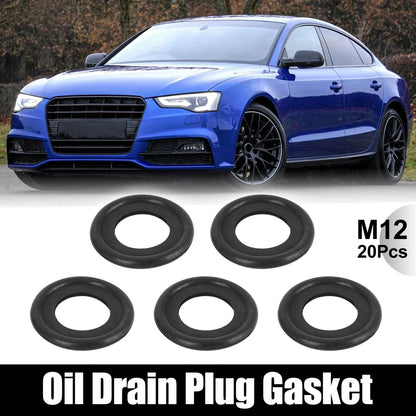 M12 Rubber Engine Oil Drain Plug Crush Gasket Washers for Chevy