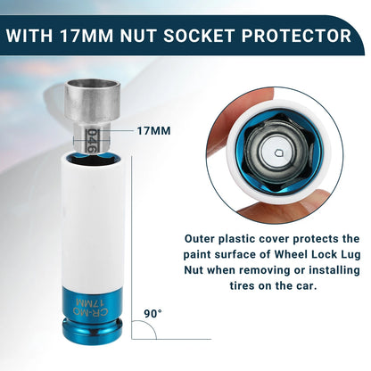 046 Wheel Lock Lug Nut Set for BMW with Protector Nut Socket