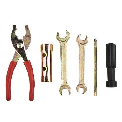 Screwdriver Pliers Wrench Spark Plug Sleeve Remover Tool Kit for Motorcycle