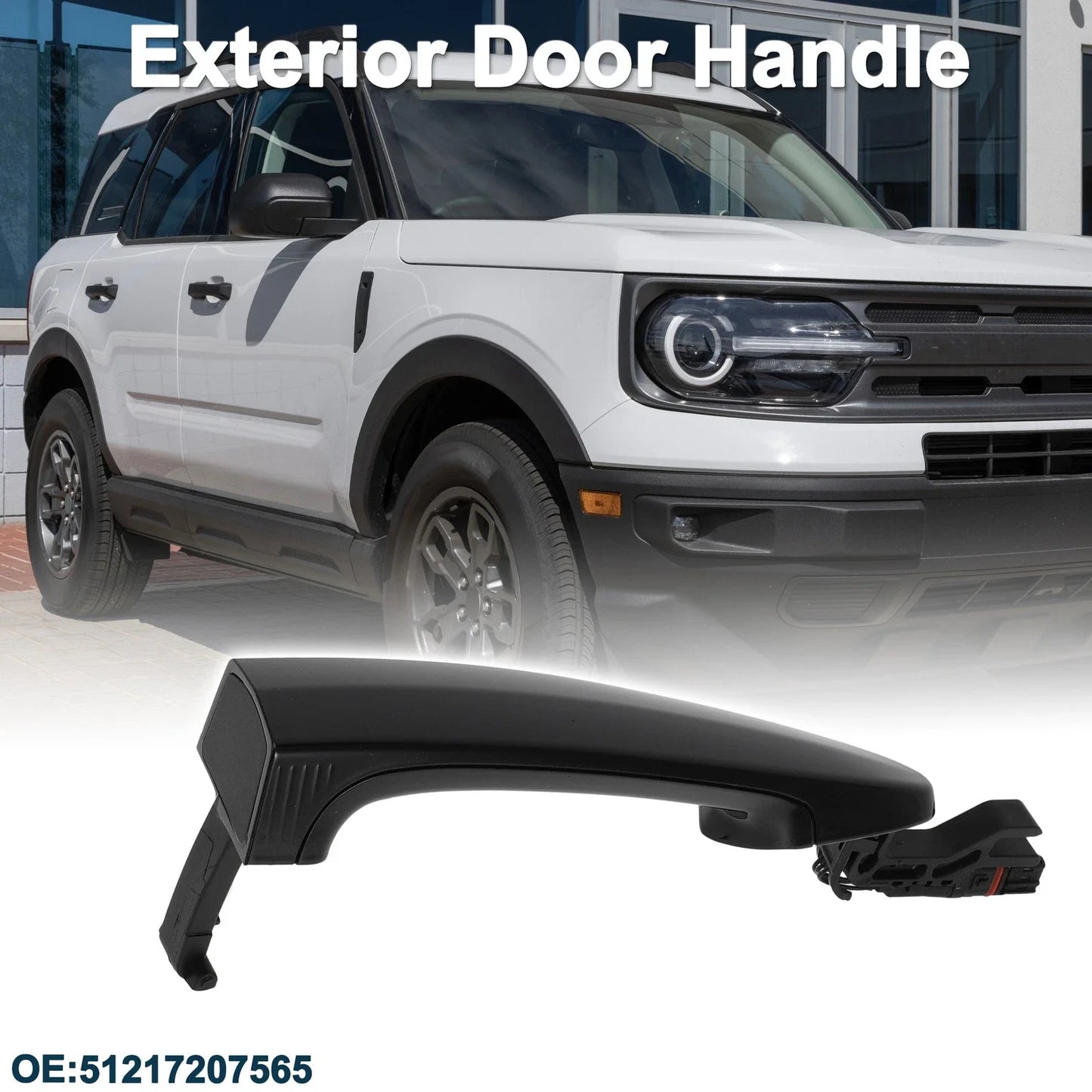 Door Handle Front Left Exterior for BMW X5 E70 E71 E72 Black