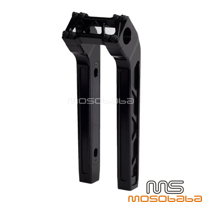 12" Tall Black Pullback Handlebar Riser for Harley Softail (2018)