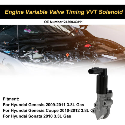 Engine Camshaft Oil Control Valve for Hyundai Genesis (2009–2011) No. 243603C811