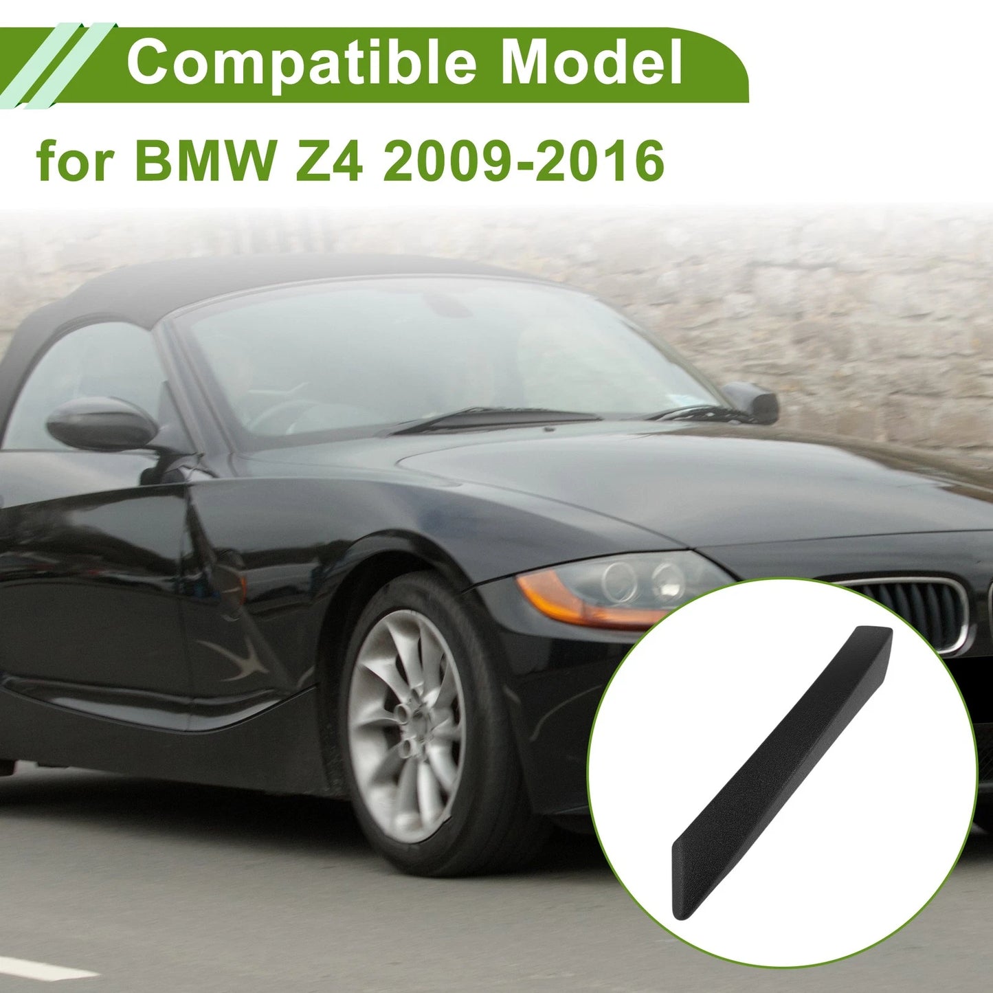 Door Panel Handle Pull Trim Cover for BMW Z4 (2009–2016) No. 51419186731 Black
