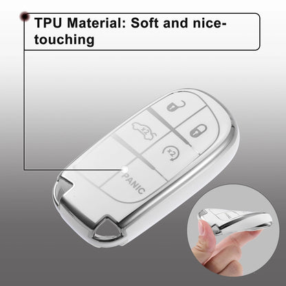 Smart Key Fob Case Cover Kit for Jeep Grand Cherokee Renegade (2011–2023)