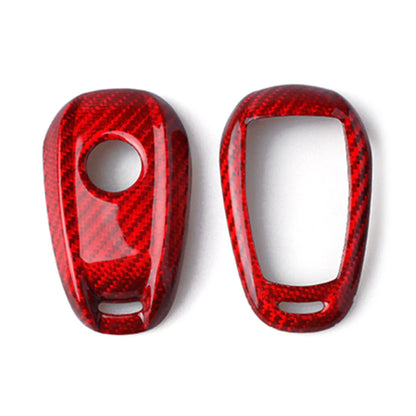 Carbon Fiber Key Shell Cover for Alfa Romeo Stelvio (2017-2023)