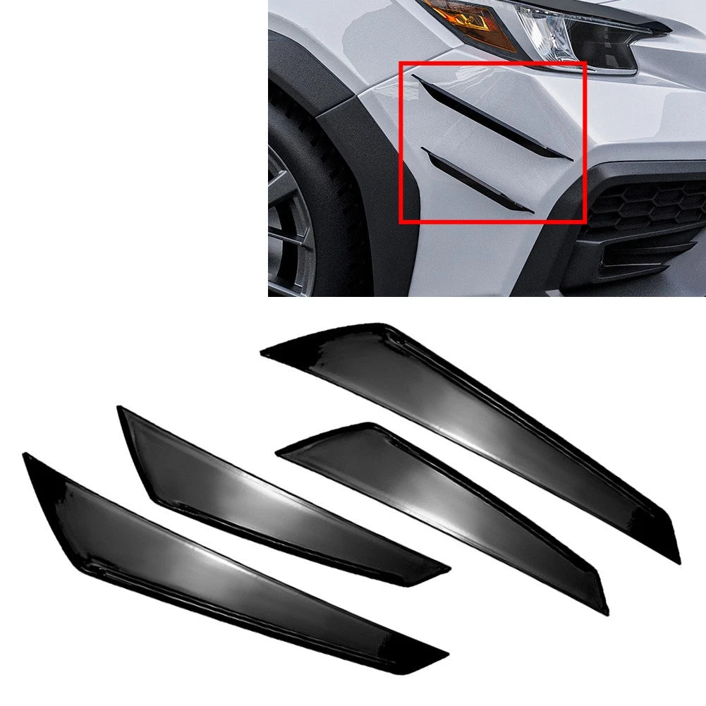 Front Bumper Side Air Vent Trim Glossy Black for Subaru WRX STI (2022–2025)