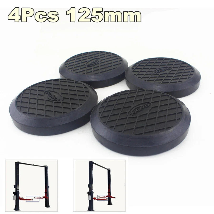 4 x 125mm Heavy Duty Rubber Arm Pads for Auto Truck Hoist