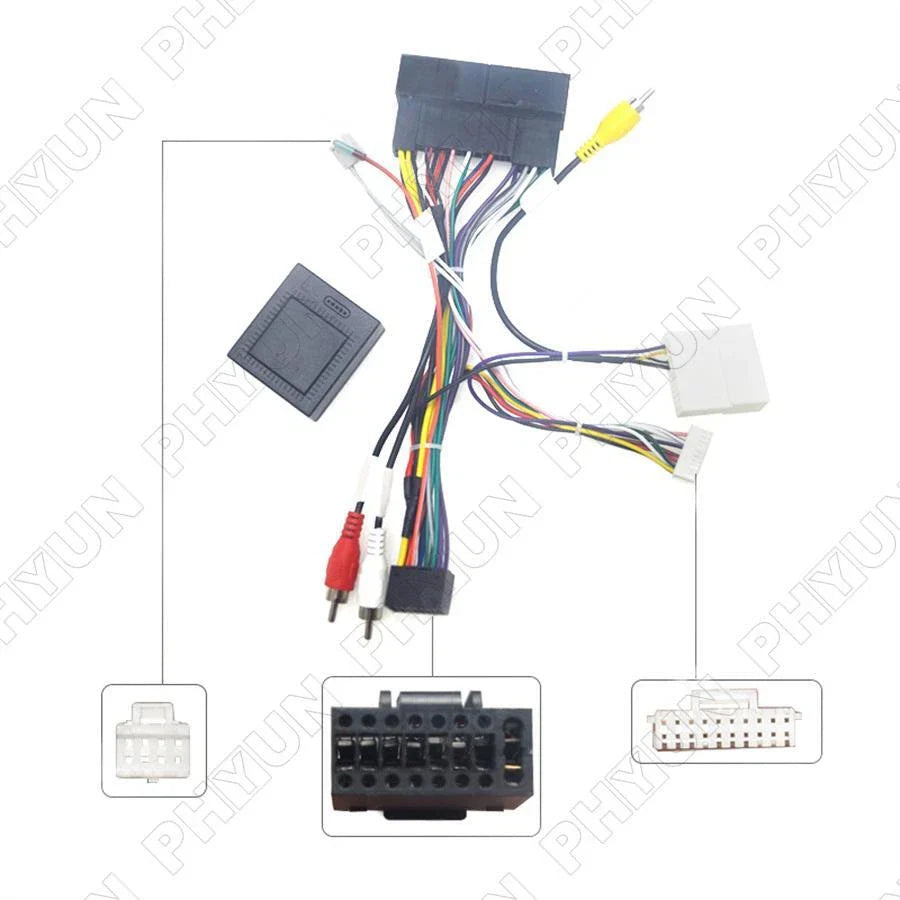 16 Pin Radio Audio Power Cable with Canbus Box for Hyundai Elantra, KIA