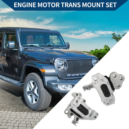 Engine Motor Trans Mount Set for Jeep Cherokee 3.2L (2014–2022)