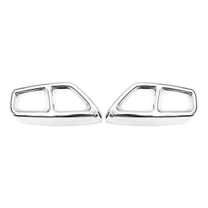 Muffler Pipe Tip Tailpipe Trim Cover Chrome for BMW 5 Series (2017-2023)